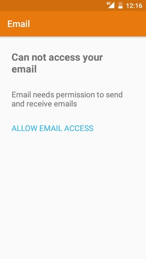 Select ALLOW EMAIL ACCESS