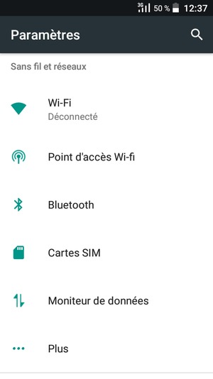 Sélectionnez Wi-Fi