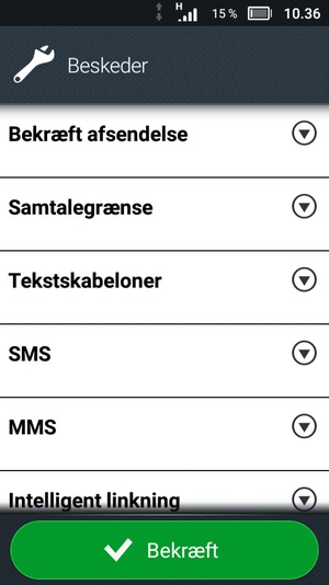 Vælg SMS