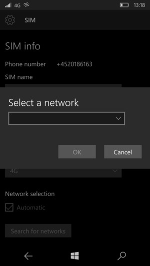 Select Select a network