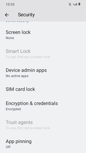 To change the PIN for the SIM card, go to the Security menu and select SIM card lock