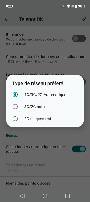 Sélectionnez votre option préférée