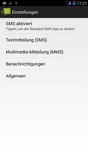 Wählen Sie Textmitteilung (SMS)