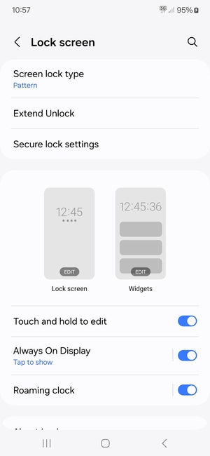 Your phone is now secure with a screen lock