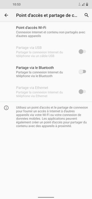 Sélectionnez Point d'accès Wi-Fi