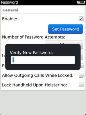 Confirm your password