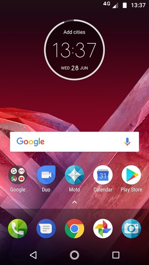 Return to the Home screen  and select the Recent apps button