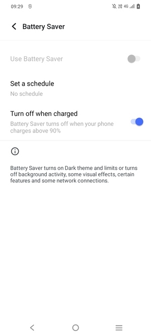 Turn on Use Battery Saver