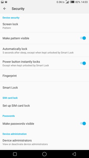 To change the PIN for the SIM card, return to the Security menu and select Set up SIM card lock