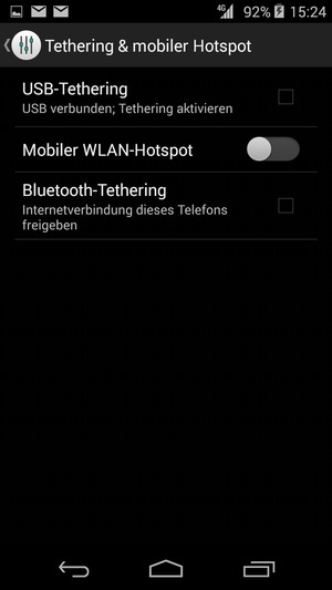 Wählen Sie Mobiler WLAN-Hotspot