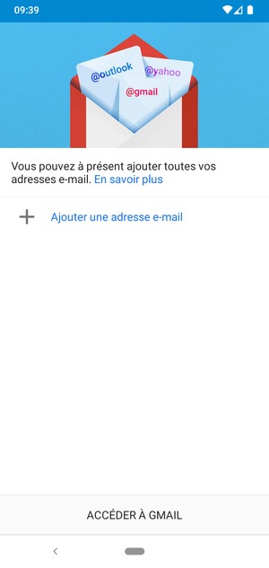 Sélectionnez Ajouter une adresse e-mail