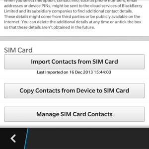 Your contacts have now been added to your BlackBerry