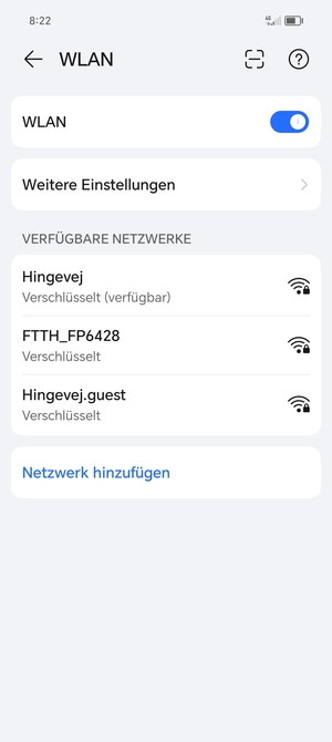 Wählen Sie das Wireless-Netzwerk, zu dem Sie eine Verbindung herstellen möchten