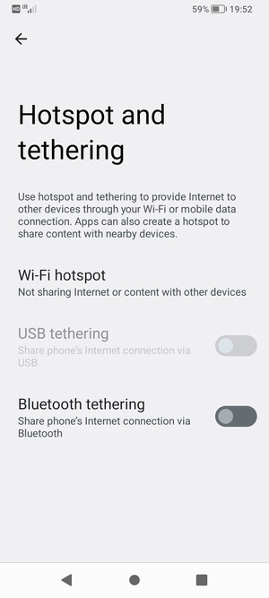 Select Wi-Fi hotspot