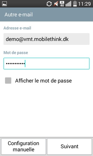 Saisissez votre adresse e-mail et votre mot de passe. Sélectionnez Suivant