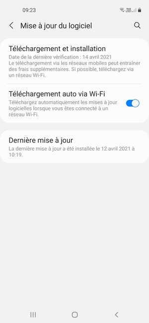 Sélectionnez Téléchargement et installation