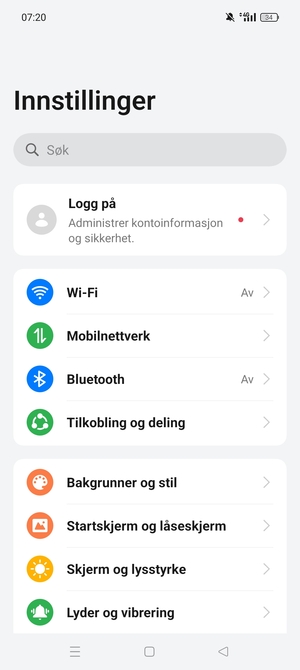 Velg Mobilnettverk