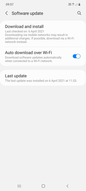Select Download and install