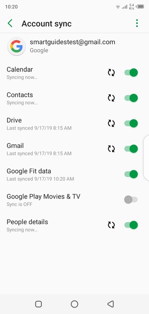 Your contacts from Google will now be synced to your Infinix