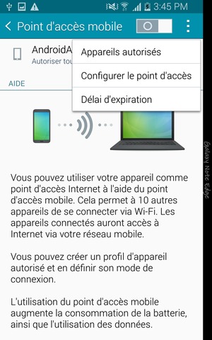 Sélectionnez Configurer le point d'accès