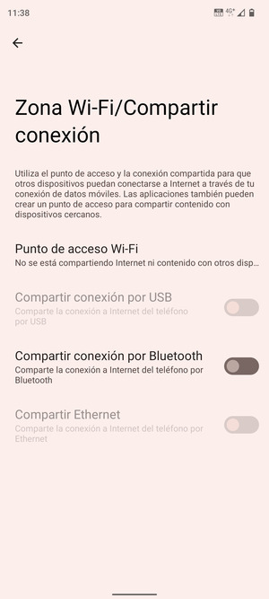 Seleccione Punto de acceso Wi-Fi