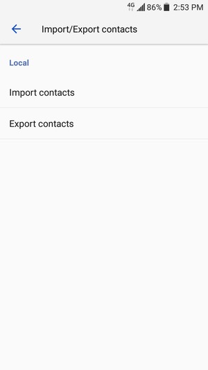 Select Import contacts