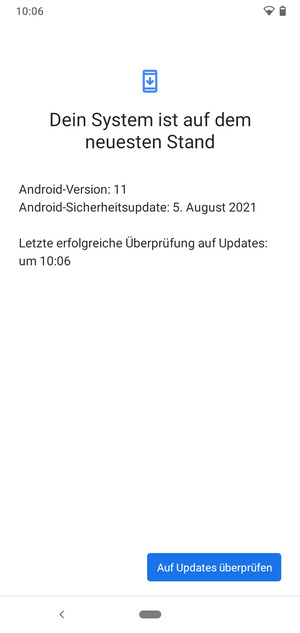 Wählen Sie Auf Updates überprüfen