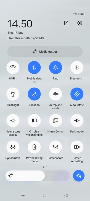 Select Ring to change to vibration mode